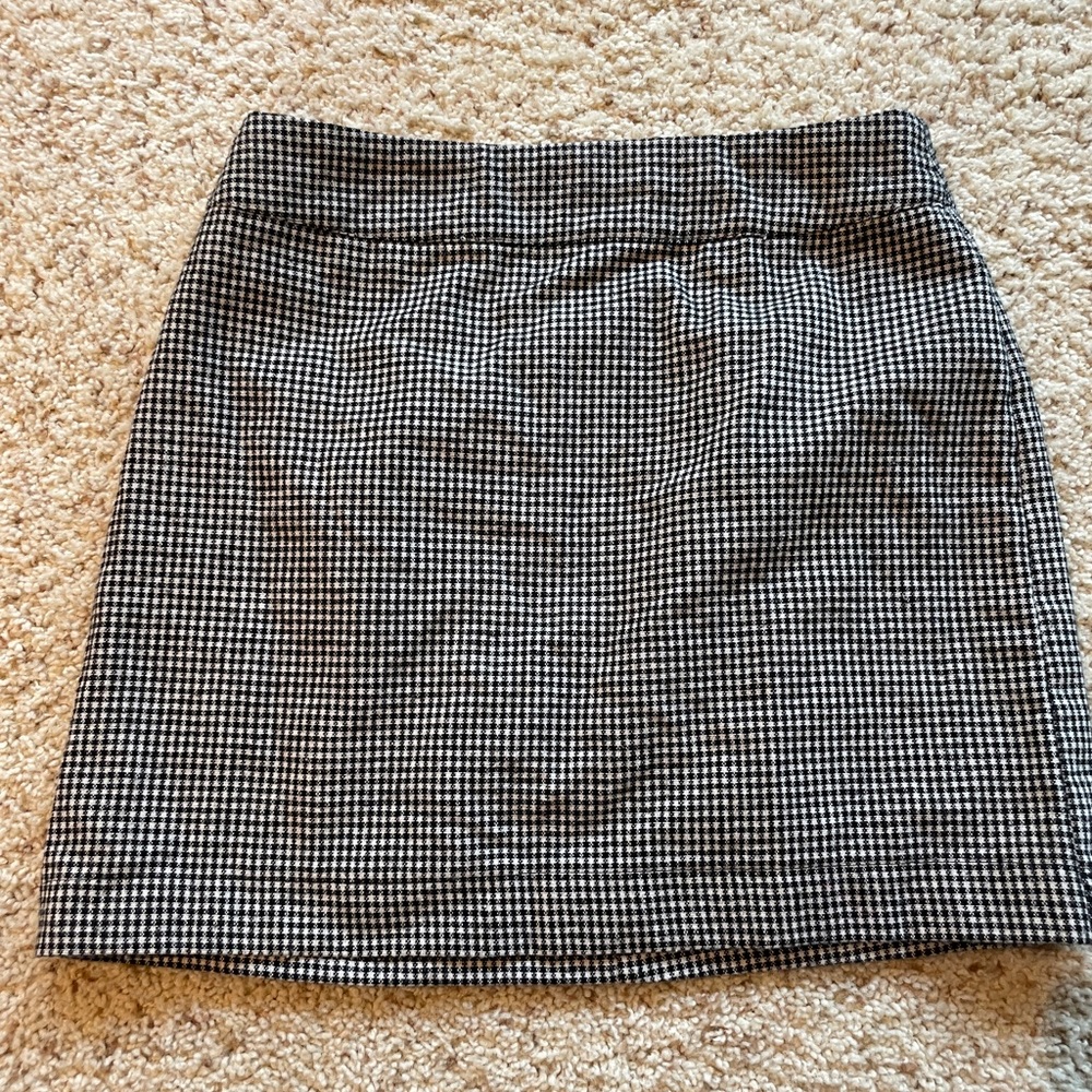 Black and white Checkered tight skirt